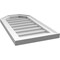 Ekena Millwork Octagonal Top Surface Mount PVC Gable Vent w/ 2"W x 1-1/2"P Brickmould Frame, 14"W x 26"H GVPOT14X2602SN - alternate 5